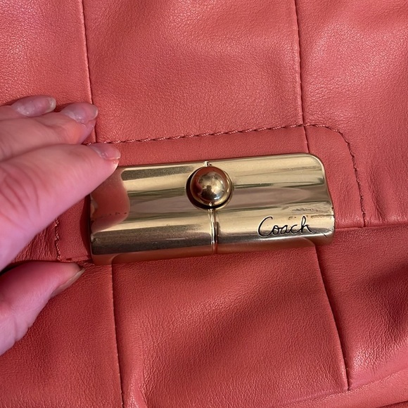 COACH -Kristin leather East/west hobo tote - EUC - Picture 5 of 10